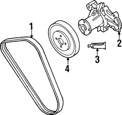 Genuine Mitsubishi Drive Belt MD338513
