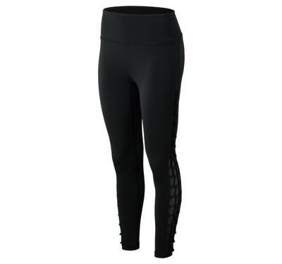 

Женские колготки New Balance в технике макраме, черные, средние, Черный