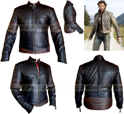 【新品】LOHEN V COLLAR LIGHT JACKET BLACK X-MEN WOLVERINE STYLE MENS BLK/BRN FASHION HIGH QUALITY