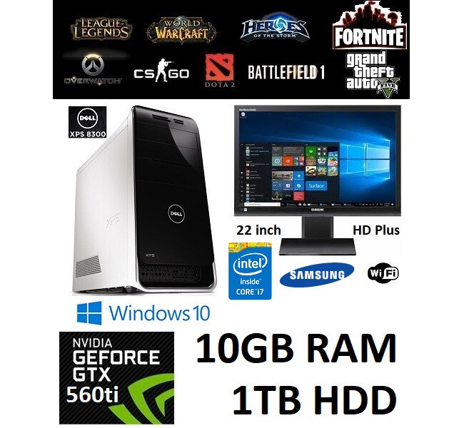 Gaming Pc I7 2600 Gtx 560 Ti 22 Lcd Windows 10 Fortnite - gaming pc i7 2600 gtx 560 ti 22 lcd windows 10 fortnite ready bundle