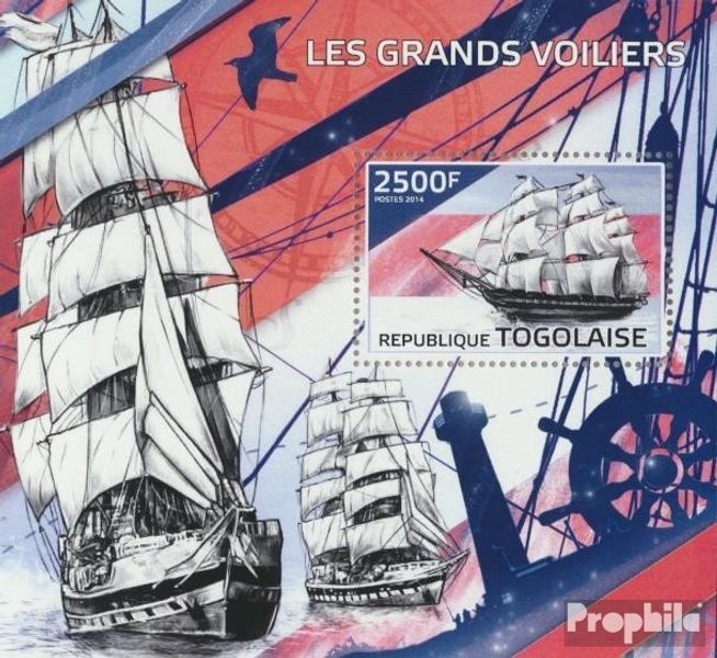 Togo Bloc-Feuillet 1029 (ComplÃ¨Te. Ã©Dition) Neuf Avec Gomme Originale 2014 Voili