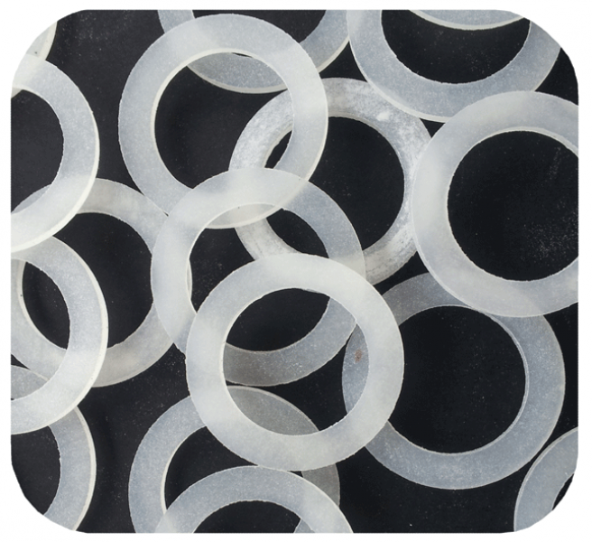 Set 12 Pz Guarnizioni Silicone Trasparente Idraulica Sanitari Bagno Mis 1/2 dfh