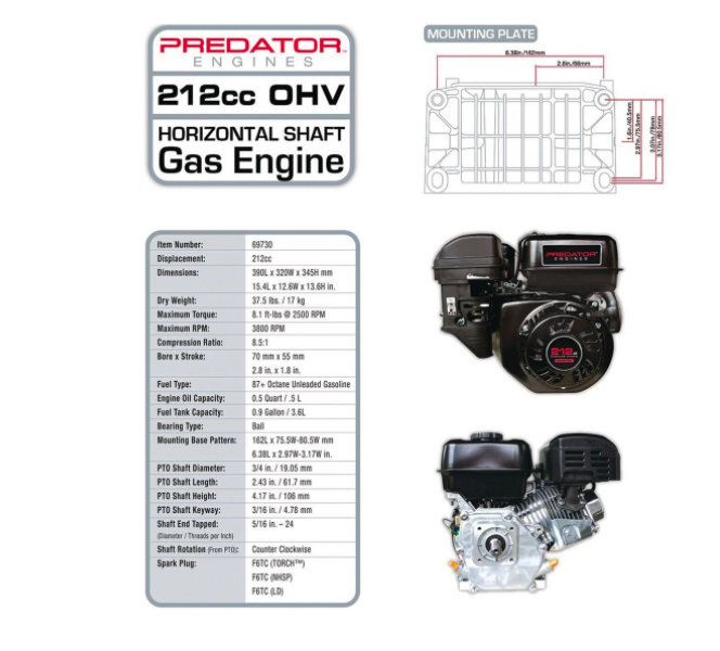Predator 212 Engine for sale | Only 2 left at -60%