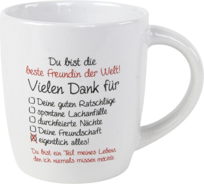 Tasse Erdmannchen Geburtstag Geschenk Freundin Kollegin Tier Kaffeetasse Lustig