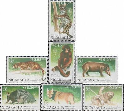Nicaragua 3030-3036 (kompl.Ausg.) postfrisch 1990 Tiere