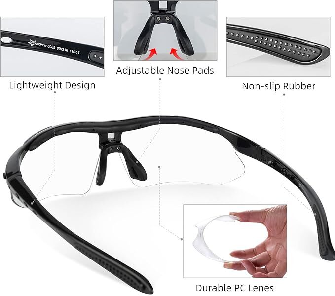 ROCKBROS Cycling Photochromic Sports Sunglasses MTB Road Bike Glasses outdoor