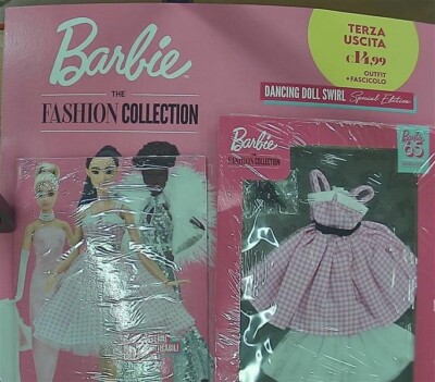 BARBIE THE FASHION COLLECTION 3' USCITA DANCING DOLL SWIRL +FASCICOLO