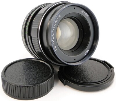  SERVICED  KMZ Russian LOGO HELIOS 44m-4 USSR Lens M42 + Adapt. Fuji X-Mount FX