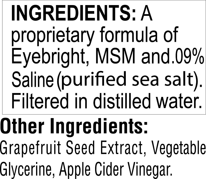 Wisdom of the Ages® - Eyebright Drops - 1 fl oz - All Natural Eye Drops
