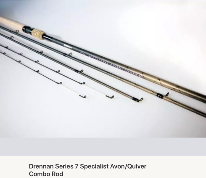DRENNAN SERIES 7 SPECIALIST AVON / QUIVER FISHING ROD in Bath