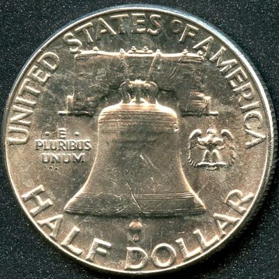 1963 (CH BU) 50C SILVER FRANKLIN HALF DOLLAR