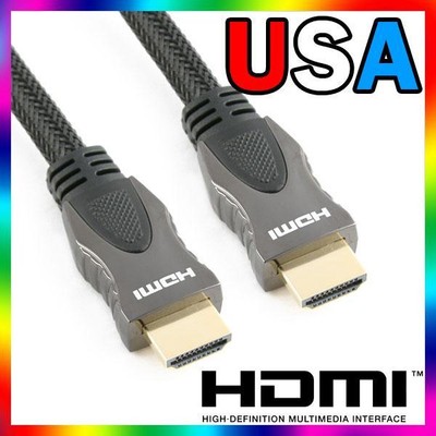 6FT/ 2M HDMI 24K Gold Plated Premium Nylon Mesh Cable