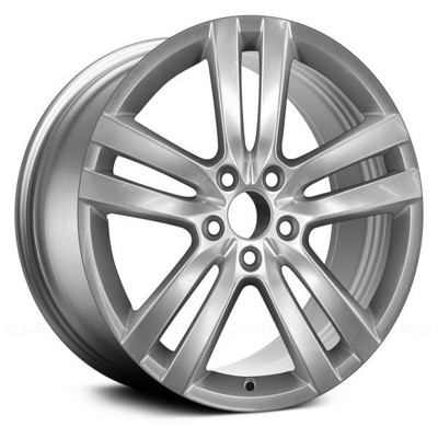 Wheel For 2011-2015 Volkswagen Eos 18x8 Alloy Double 5 Spoke Bright Hyper Silver