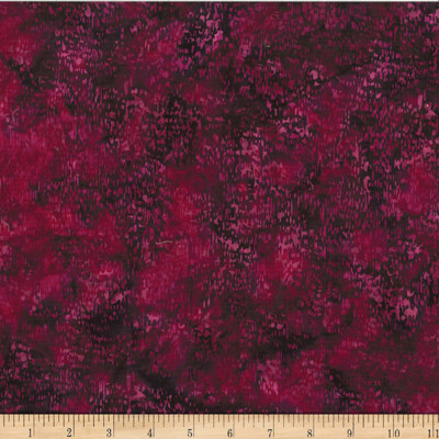 Hoffman Batiks Fabric - Bali Batik - Burgundy Line Texture  #W2588-38