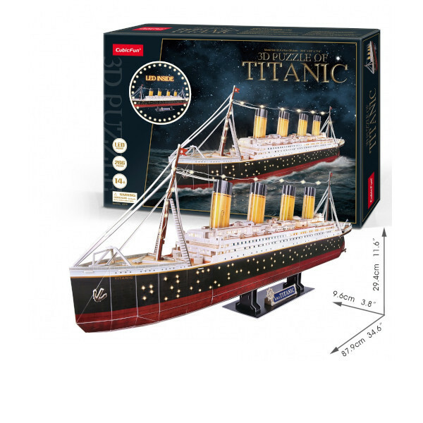 Cubic Fun - 3D Puzzle Titanic mit LED Beleuchtung