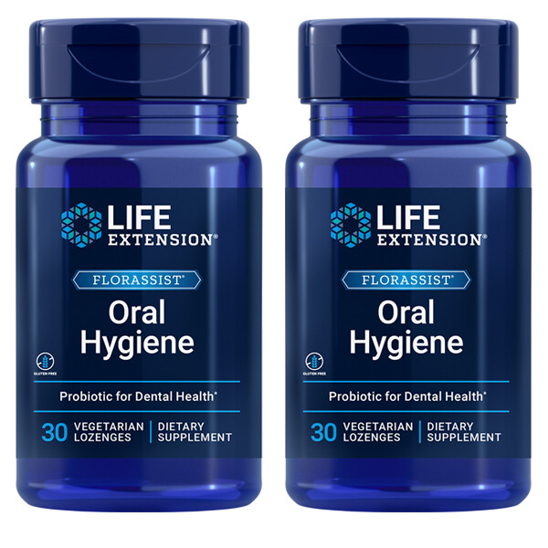 Florassist Oral Hygiene 2X30 Lozen Life Extension Probiotic Dental L.plantarum
