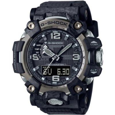 Pre-owned Casio G-shock Gwg-2000-1a1jf Carbon Mudmaster Radio Tough Solar Japan