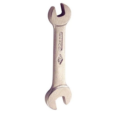 Ampco Nonsparking Open End Wrench 7/16 1/2 SAE Aluminum Bronze 5in Shops Use Pro