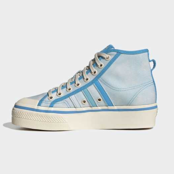 

Женские кроссовки Adidas Nizza Platform Mid Originals — GX4604 Expeditedship, Синий, adidas Nizza