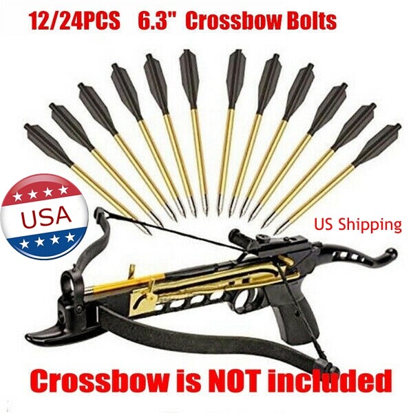USA 12Pcs Aluminum Bolts Arrow 50/80lb Child Archery Hunting