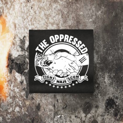THE OPPRESSED FIGHT NAZI SCUM RÜCKENAUFNÄHER/BACKPATCH (MBPMTB085)