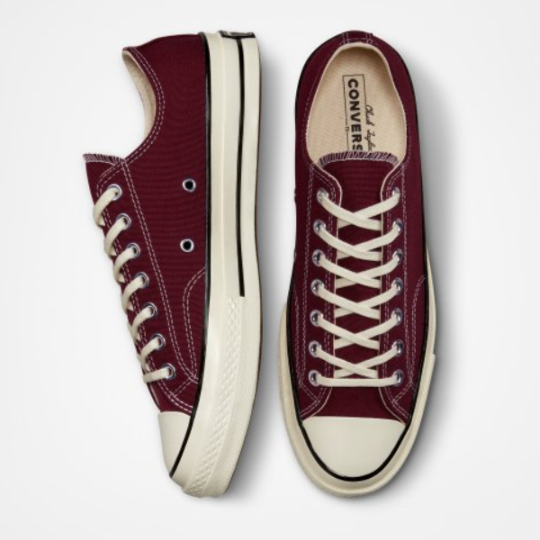 

Кроссовки Converse Chuck 70 Seasonal из плотной ткани темного цвета свеклы - A01450C Expeditedship, Dark beetroot, Converse Chuck 70 Seasonal