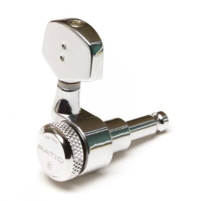 NEW Graph Tech 3+3 Ratio Acoustic Locking Machine Head Chrome PRL-8411-CO
