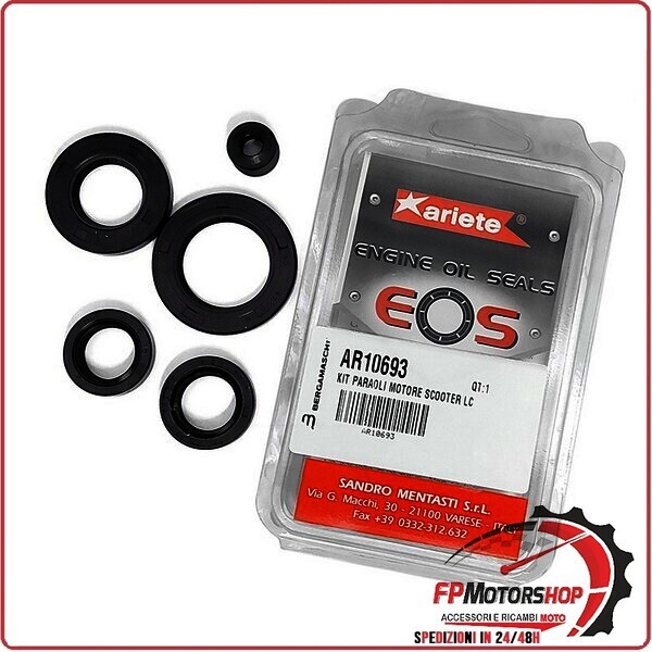 KIT PARAOLI PER MOTORE SCOOTER LC ARIETE 12852/AE SERIE PARAOLIO GUARNIZIONE