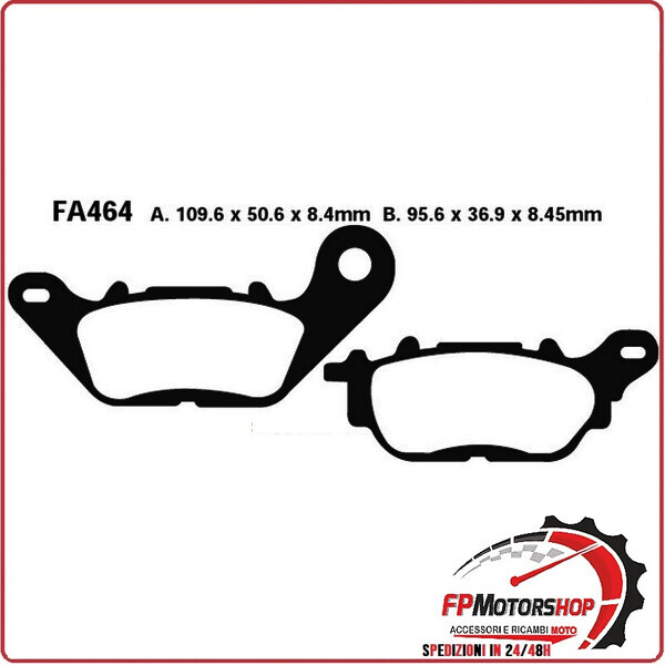 PASTIGLIE FRENO PER YAMAHA N-MAX 125 /150 EBC SFAC464 MESCOLA CARBON SCOOTER