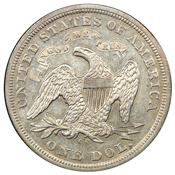 1871-CC $1 PCGS XF45