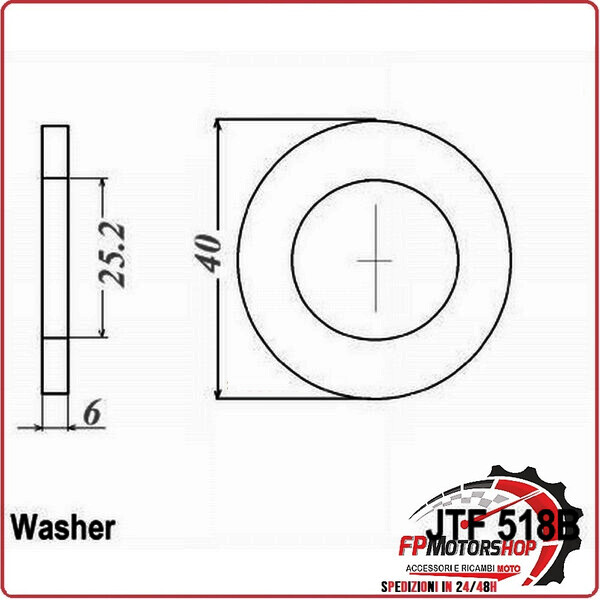 RONDELLA PIGNONE JTF518B PER MOTO Kawasaki Z Z1 ZX Suzuki GS GSX GT