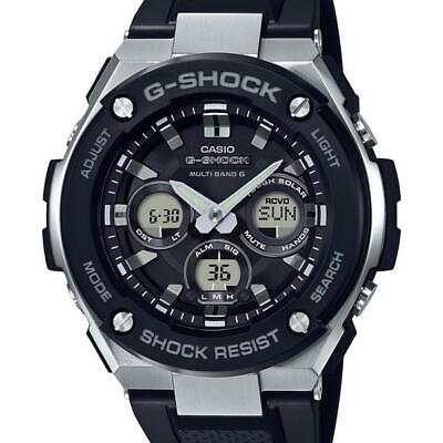 Pre-owned Casio G-shock Gst-w300-1ajf Steel Solar Atomic Radio Men's Watch From Japan