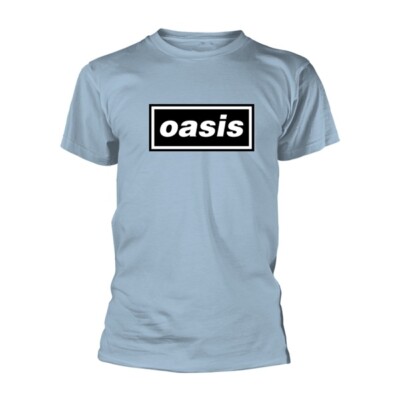 OASIS - Decca Logo (on Light Blue) - T-shirt - NEW - LARGE ONLY