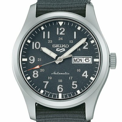 Pre-owned Seiko 5 Sports Field Sports Style Sbsa115 Men's Watch Automatic Nylon Gray 2021