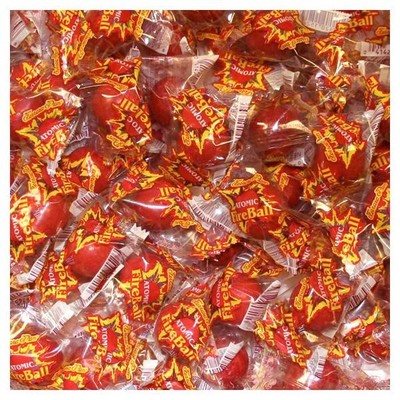 1/2 lb ATOMIC FIREBALLS Fire Balls Ferrara Pan Candy Half Pound FRESH STOCK !!
