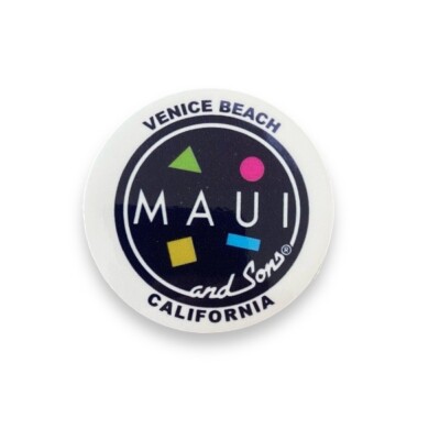 Maui And Sons OG California Classic Surf Sticker Vintage Skate Venice Beach