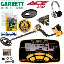 Garrett Ace 250 Metal Detector W/ Headphones, Coil Cover ...