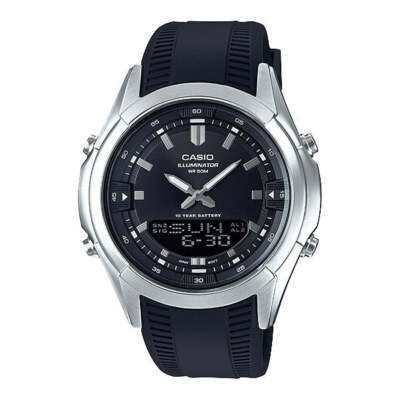 カシオ　ダイバーウォッチAMW-320C Casio Analog-Digital 10 years Battery AMW-840-1AV | eBay