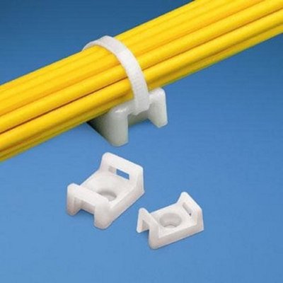 Panduit: TM3A-C, TM3A-M, White Cable Tie Mount (100ea/bag)