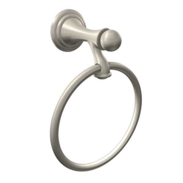 Moen DN6786BN Danbury Bathroom Hand Towel Ring, Brushed Nick