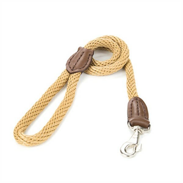 Laisse Duvo+ Pour Chien, Taille Large, Beige, Mousqueton, 115 Cm, 15 Mm, Neuve