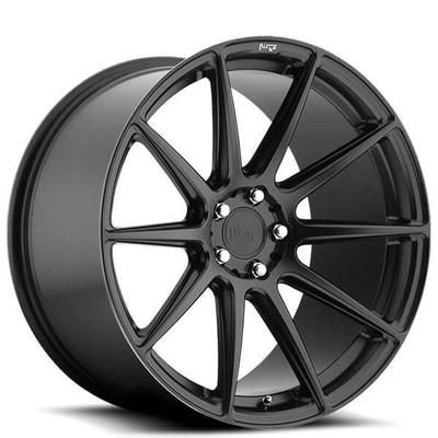 (4) 21'' Staggered Niche Wheels M147 Essen Matte Black Rims(B46)