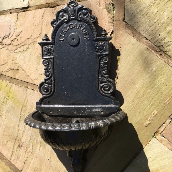 Cast Iron Wall Hanging Water Feature in Helensburgh, Argyll and Bute