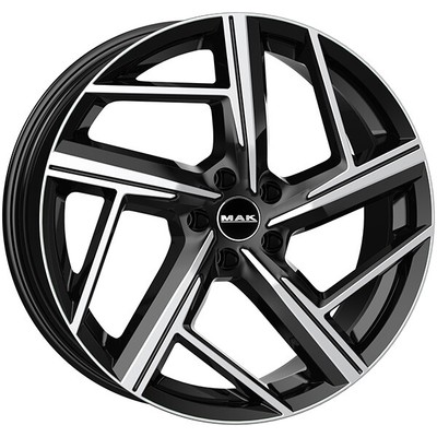 ALLOY WHEEL MAK QVATTRO FOR VOLKSWAGEN SCIROCCO 2008-2024 8.5X19 5X112 BLAC WGP