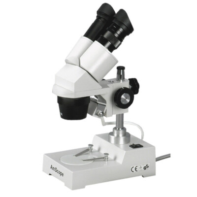 AmScope 20X & 40X Sharp Binocular Stereo Microscope 3D View Multi-Use SE304-P