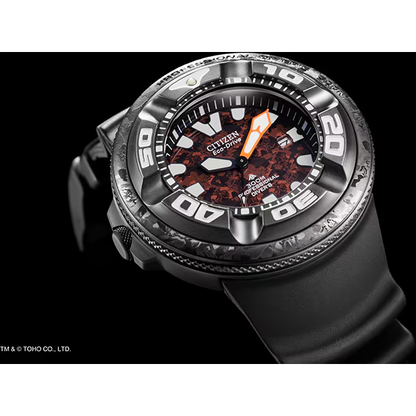 Pre-owned Citizen Godzilla  Promaster Marine Eco Drive X Watch Bj8059-03z