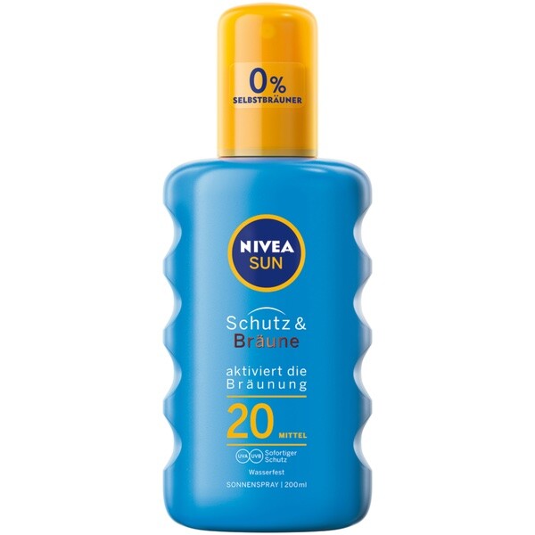 Nivea Sun Bronze & Protect SPRAY Sunscreen SPF 20 - 200ml-FREE SHIPPING
