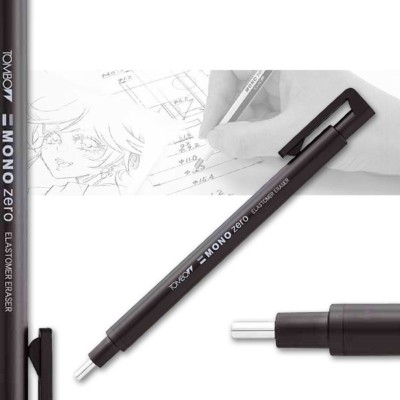 Radierstift mono zero rund schwarz Tombow Präzisionsradierer