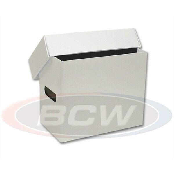 Lot Of 3 Bcw Plastic White Short Comic Book Storage Boxes Short-pl-whi Box