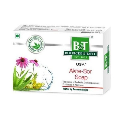 Dr Willmar Schwabe Germany Boericke and Tafel Akne-Sor Soap For Acne(pack of 2)